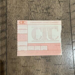 Vintage Concert Queen Ticket Stub Fred Mercury August 6, 1982 Detroit, Michigan